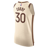 NBA Golden State Warriors Steph Curry Nike 2025-26 City Edition Authentic Jersey - Cream