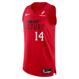 Tyler Herro Nike HEAT Culture: Blood Red Authentic Jersey