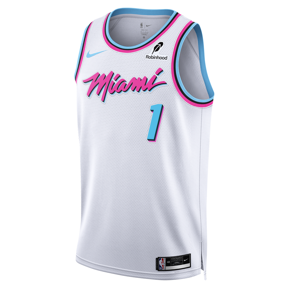 #1 Dad Nike Miami HEAT Original Vice Swingman Jersey
