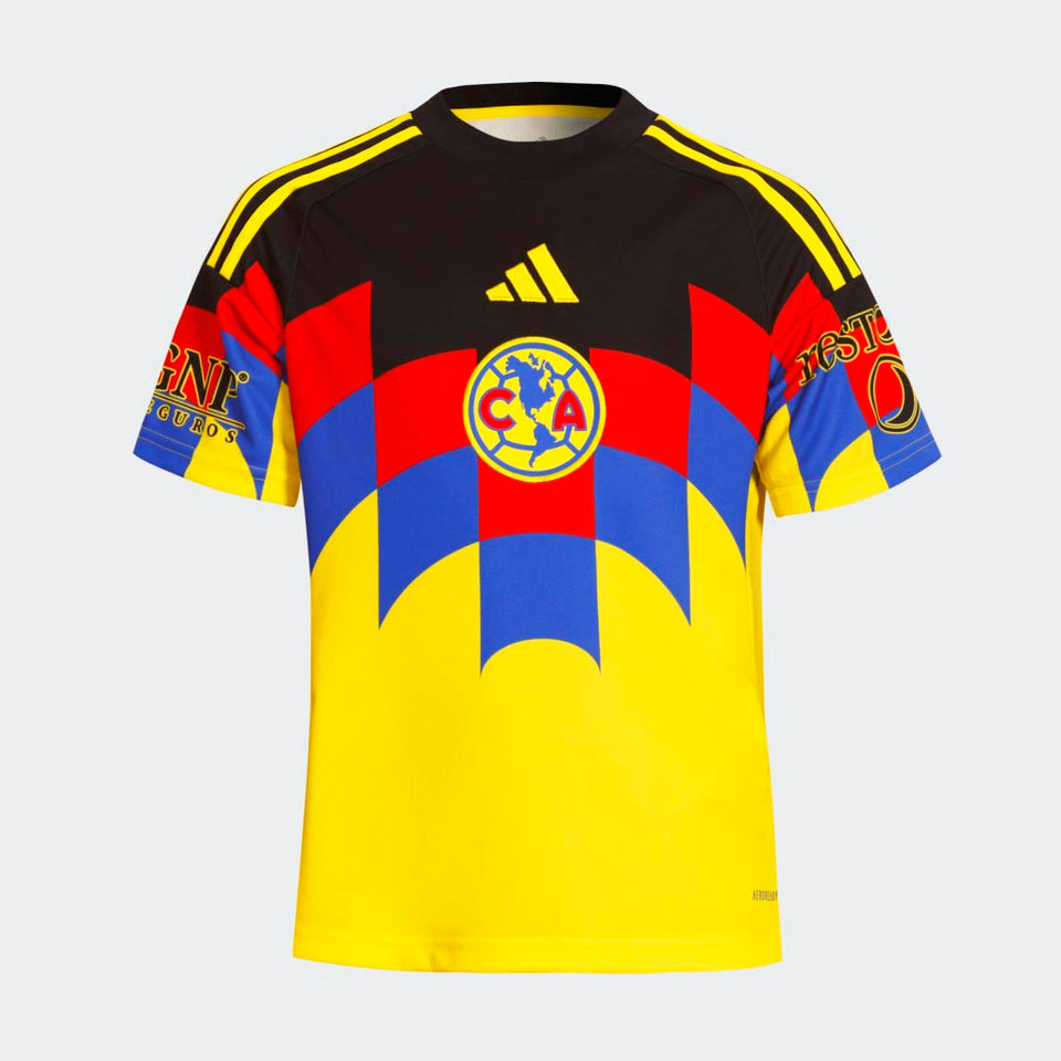 Club America Youth adidas 2025/2026 Home Stadium Jersey - Yellow