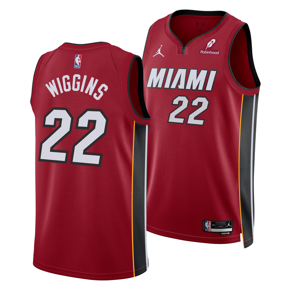 Andrew Wiggins Nike Jordan Brand Miami HEAT Statement Red Swingman Jersey