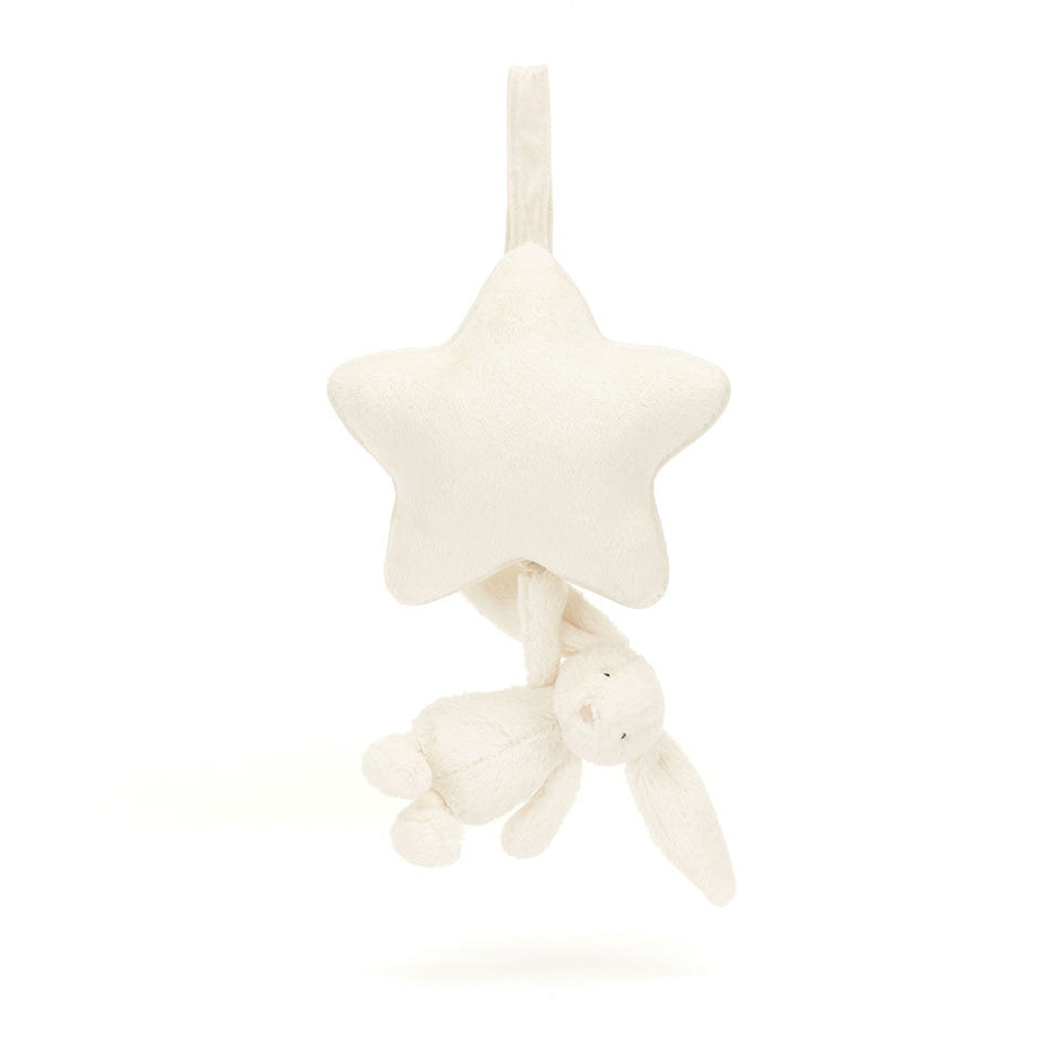 Baby Jellycat Bashful Cream Bunny Musical Pull 12