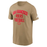 NFL San Francisco 49ers Nike Essential Rewind T-Shirt - Tan