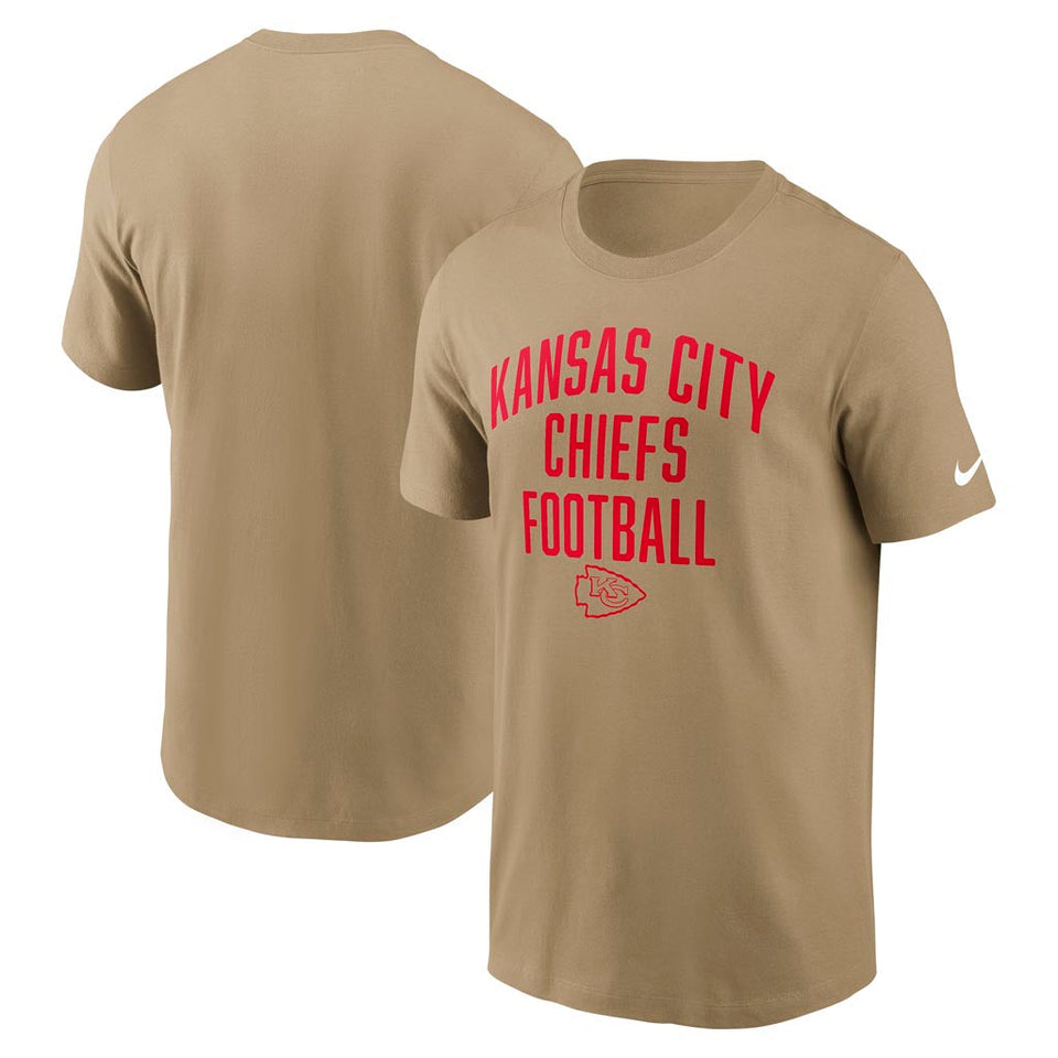 NFL Kansas City Chiefs Nike Essential Rewind T-Shirt - Tan