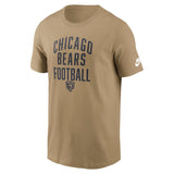 NFL Chicago Bears Nike Essential Rewind T-Shirt - Tan