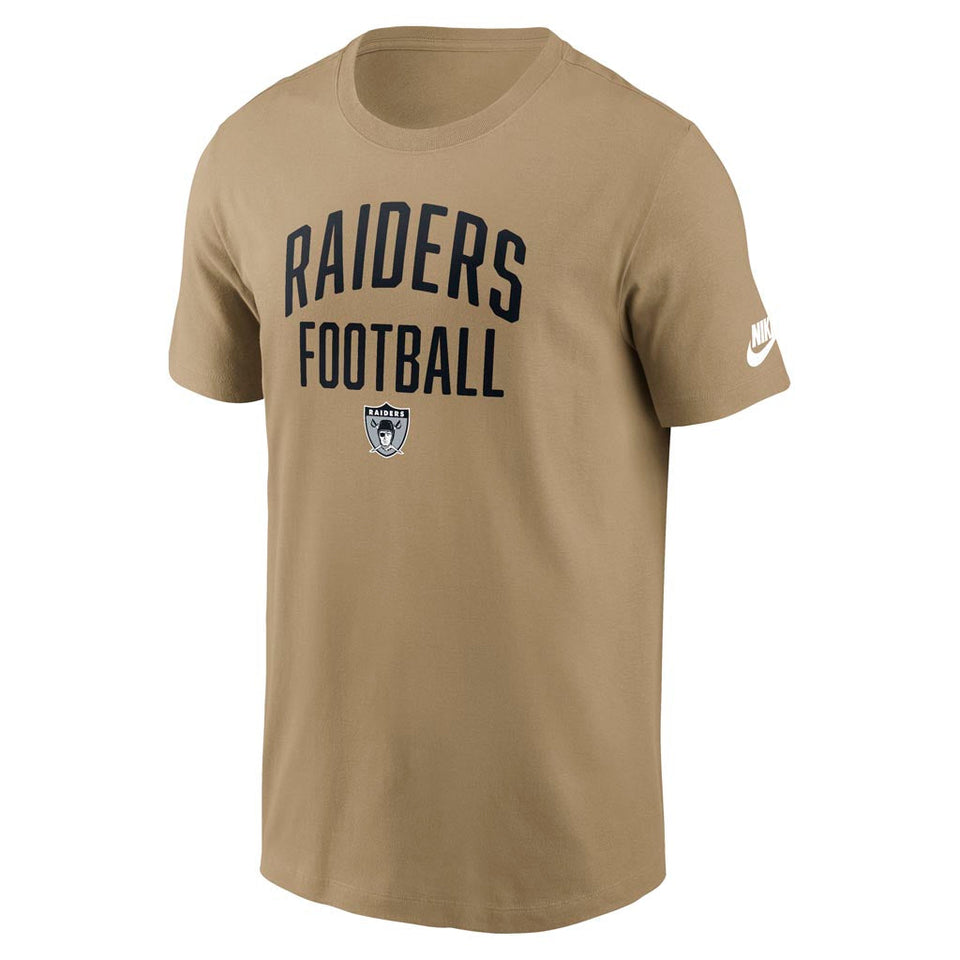NFL Las Vegas Raiders Nike Essential Rewind T-Shirt - Tan