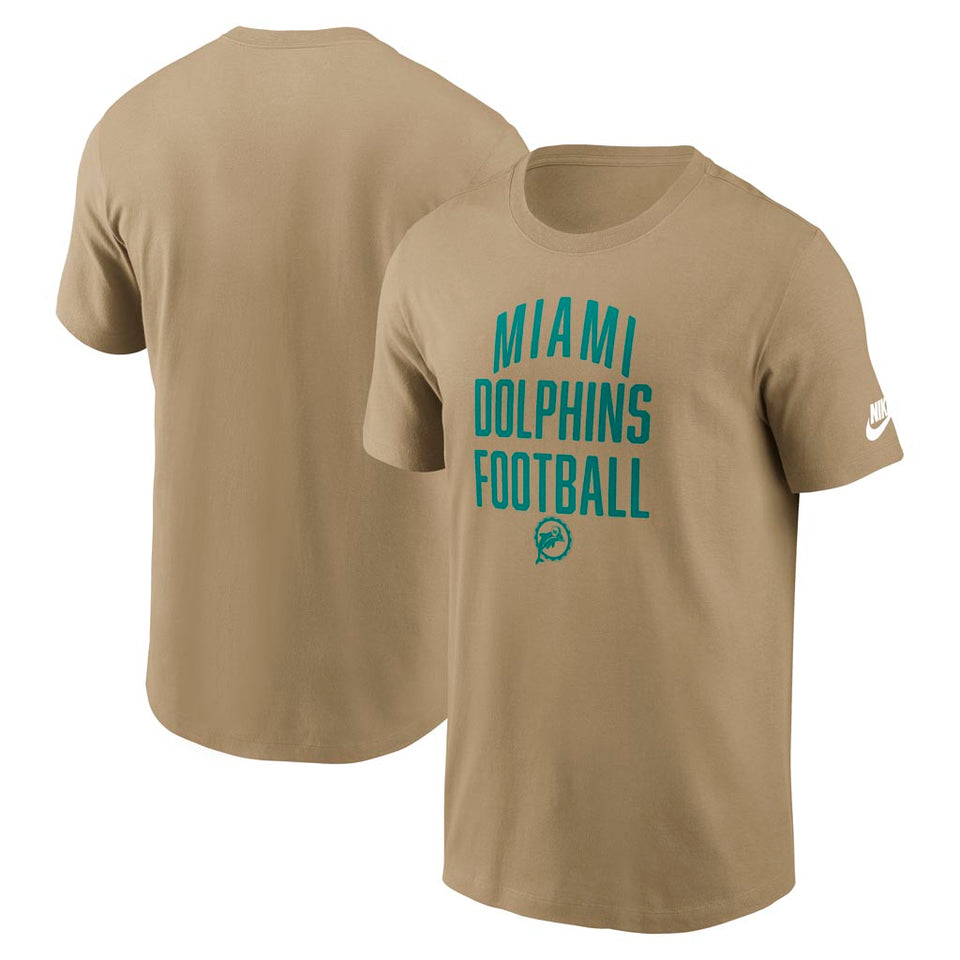 NFL Miami Dolphins Nike Essential Rewind T-Shirt - Tan