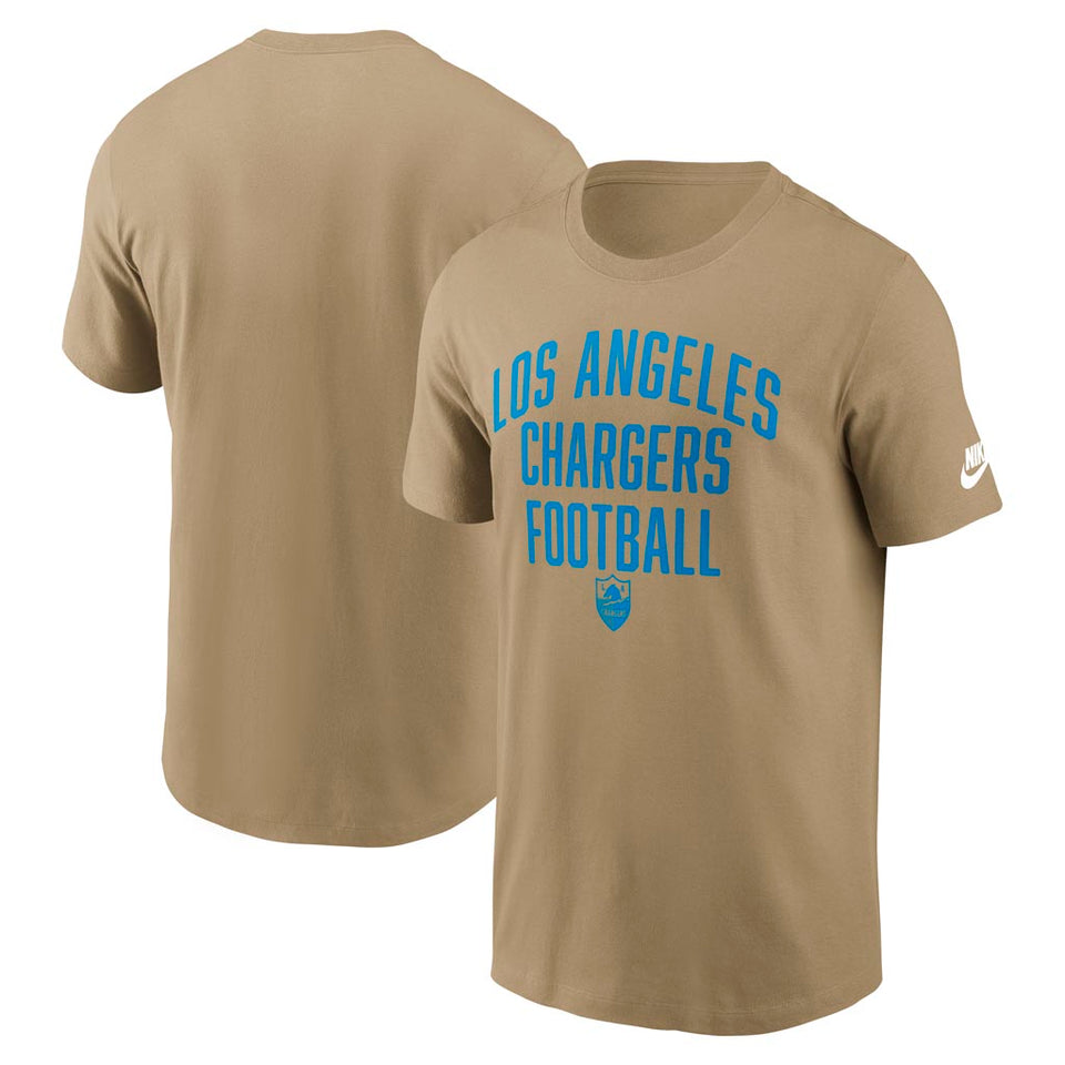 NFL Los Angeles Chargers Nike Essential Rewind T-Shirt - Tan