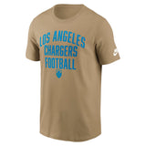 NFL Los Angeles Chargers Nike Essential Rewind T-Shirt - Tan