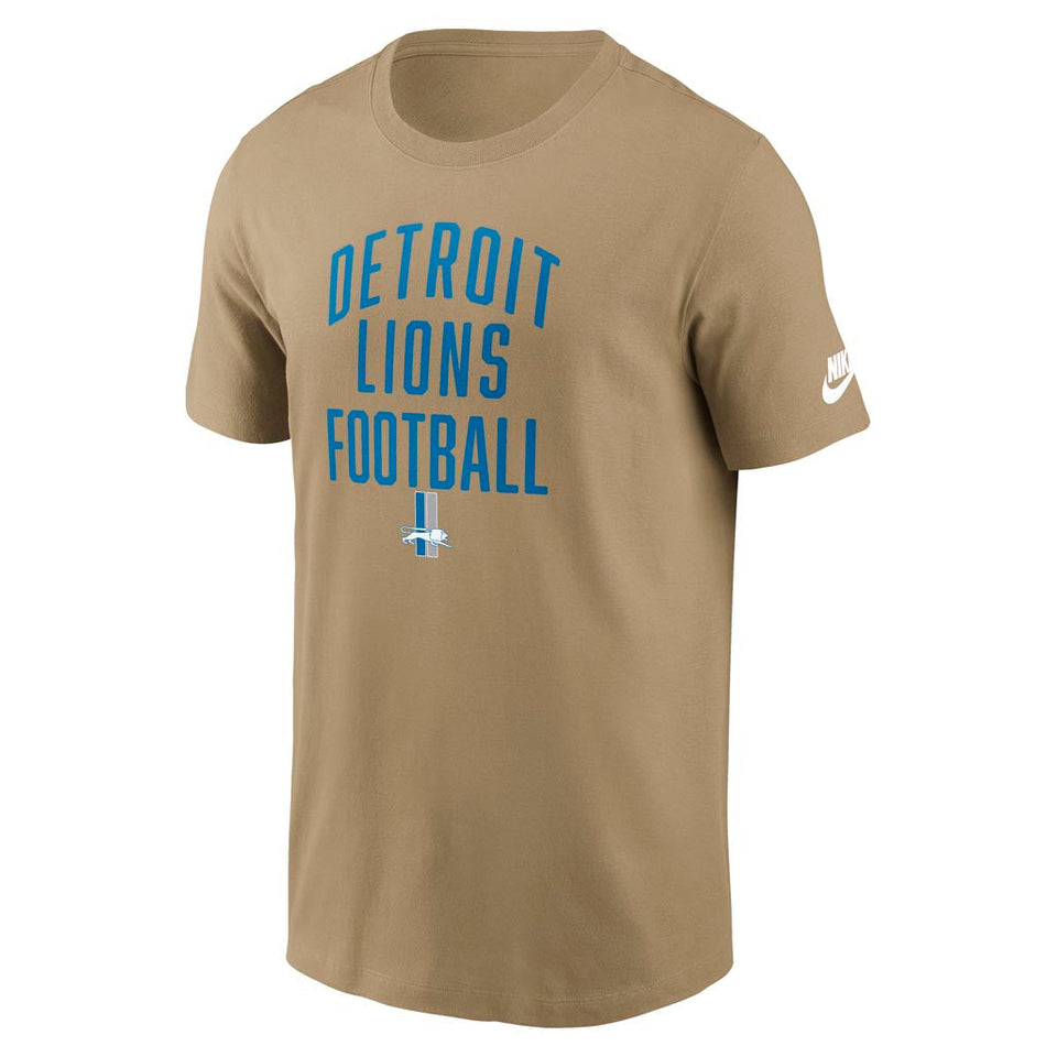NFL Detroit Lions Nike Essential Rewind T-Shirt - Tan