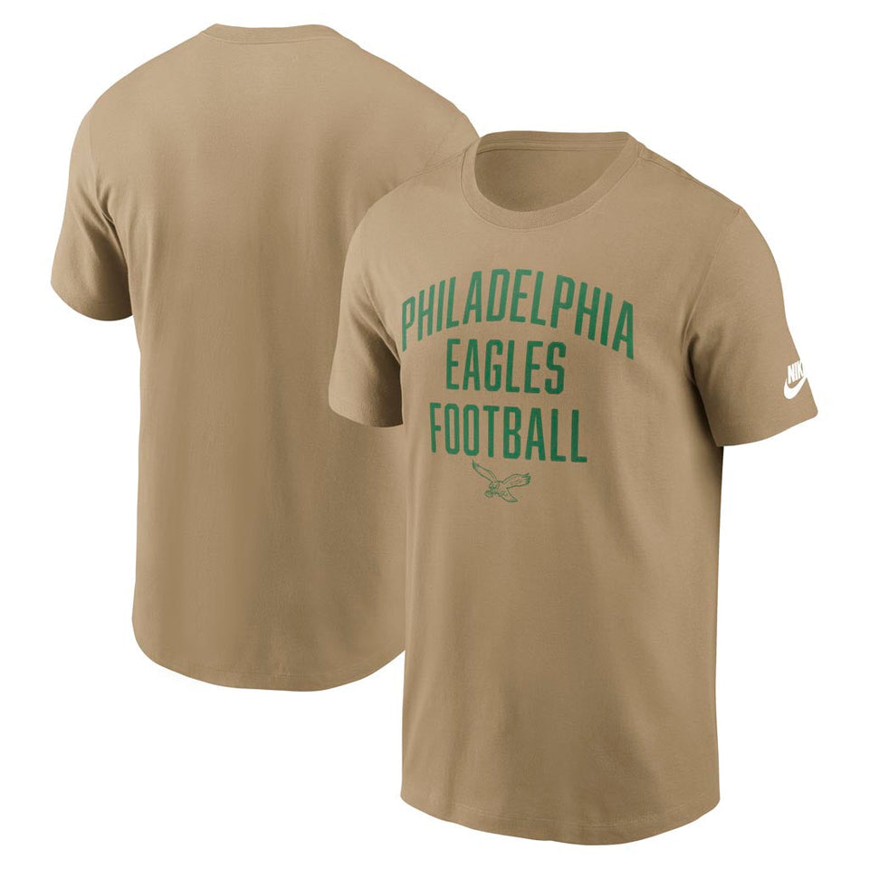 NFL Philadelphia Eagles Nike Essential Rewind T-Shirt - Tan