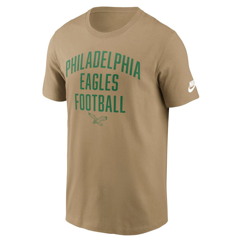 NFL Philadelphia Eagles Nike Essential Rewind T-Shirt - Tan