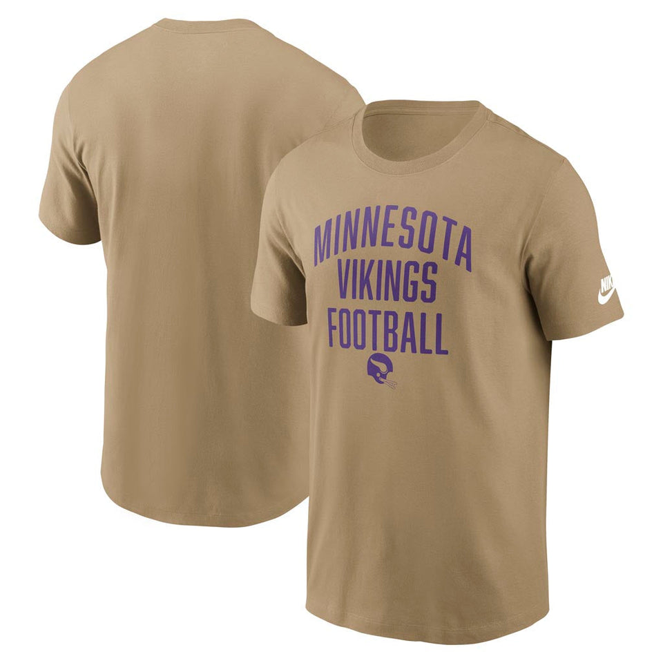 NFL Minnesota Vikings Nike Essential Rewind T-Shirt - Tan