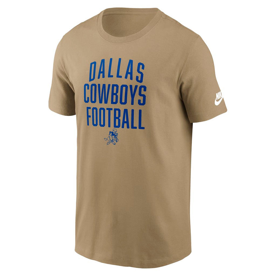 NFL Dallas Cowboys Nike Essential Rewind T-Shirt - Tan