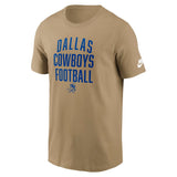 NFL Dallas Cowboys Nike Essential Rewind T-Shirt - Tan