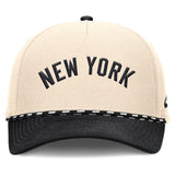 MLB New York Yankees Nike Two-Tone Rise Script Snapback Hat - Cream