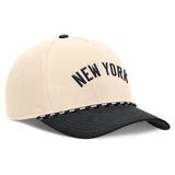 MLB New York Yankees Nike Two-Tone Rise Script Snapback Hat - Cream
