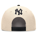 MLB New York Yankees Nike Two-Tone Rise Script Snapback Hat - Cream