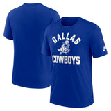 NFL Dallas Cowboys Nike Tri-Blend Rewind T-Shirt - Blue
