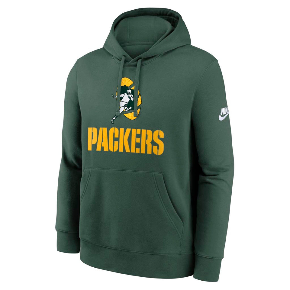 NFL Green Bay Packers Nike 2025 Rewind Club Pullover Hoodie - Green