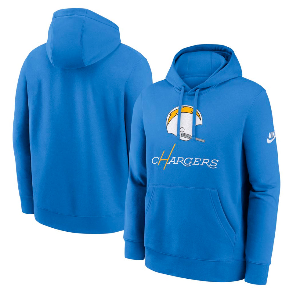 NFL Los Angeles Chargers Nike 2025 Rewind Club Pullover Hoodie - Blue