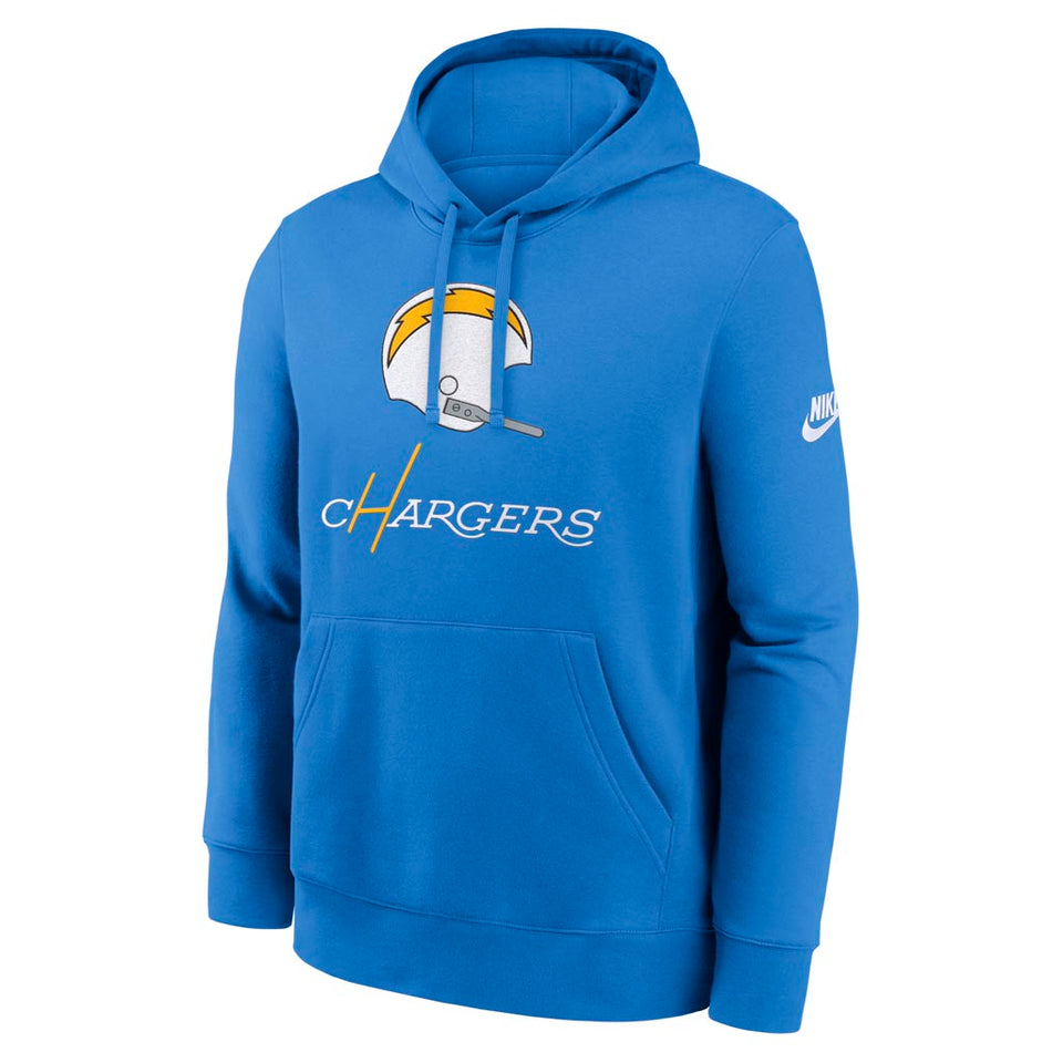 NFL Los Angeles Chargers Nike 2025 Rewind Club Pullover Hoodie - Blue