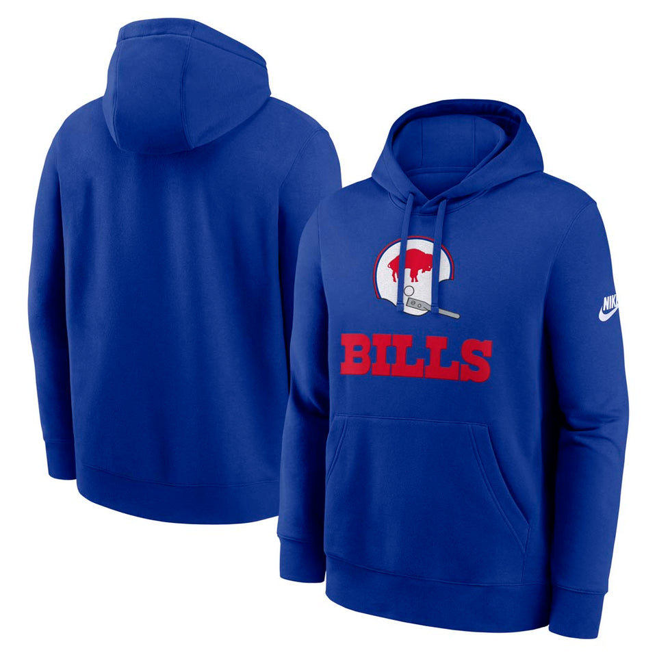 NFL Buffalo Bills Nike 2025 Rewind Club Pullover Hoodie - Blue