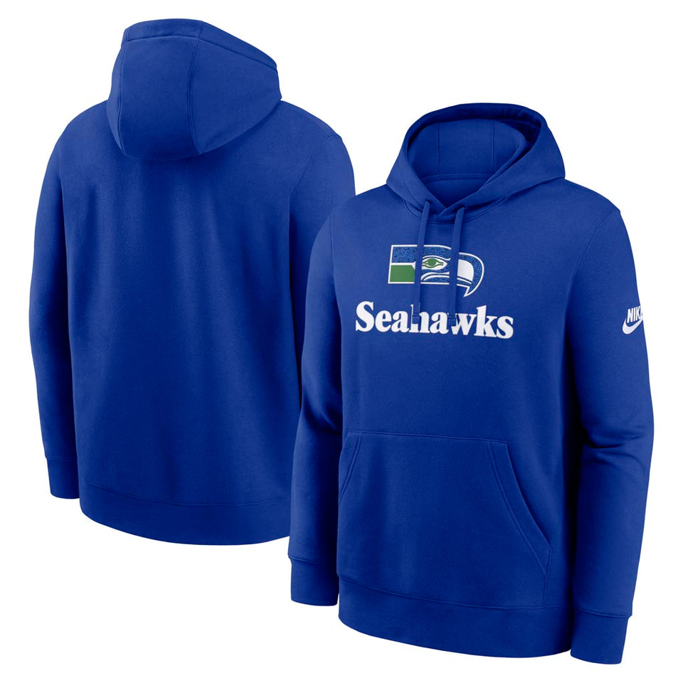 NFL Seattle Seahawks Nike 2025 Rewind Club Pullover Hoodie - Blue