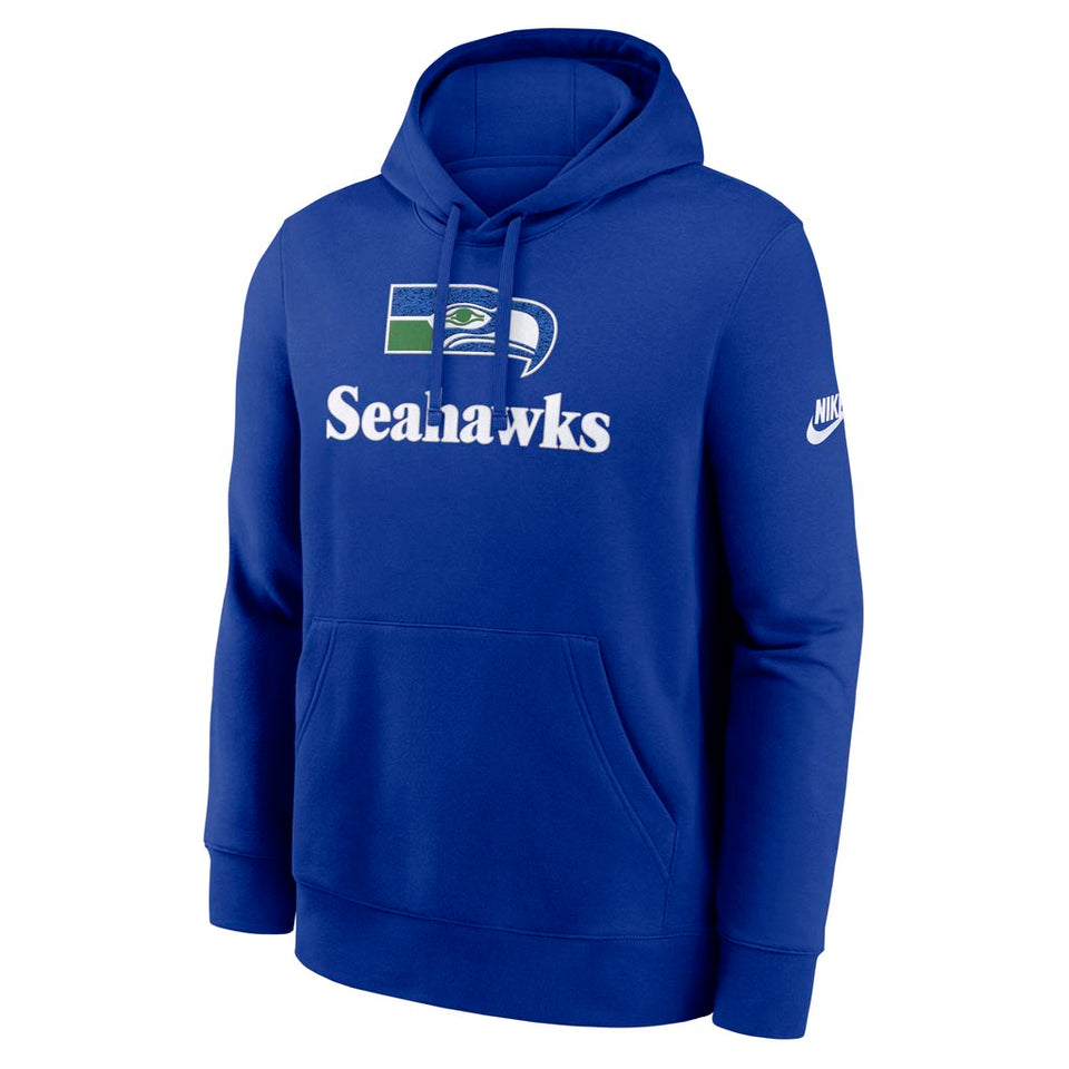 NFL Seattle Seahawks Nike 2025 Rewind Club Pullover Hoodie - Blue