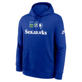 NFL Seattle Seahawks Nike 2025 Rewind Club Pullover Hoodie - Blue