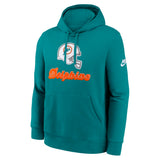 NFL Miami Dolphins Nike 2025 Rewind Club Pullover Hoodie - Teal