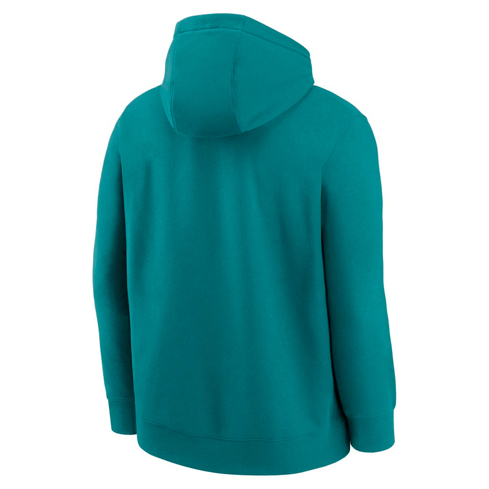 NFL Miami Dolphins Nike 2025 Rewind Club Pullover Hoodie - Teal