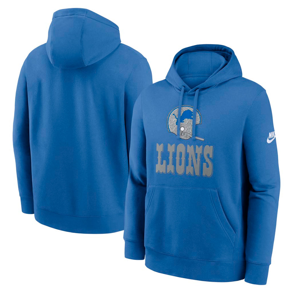 NFL Detroit Lions Nike 2025 Rewind Club Pullover Hoodie - Blue
