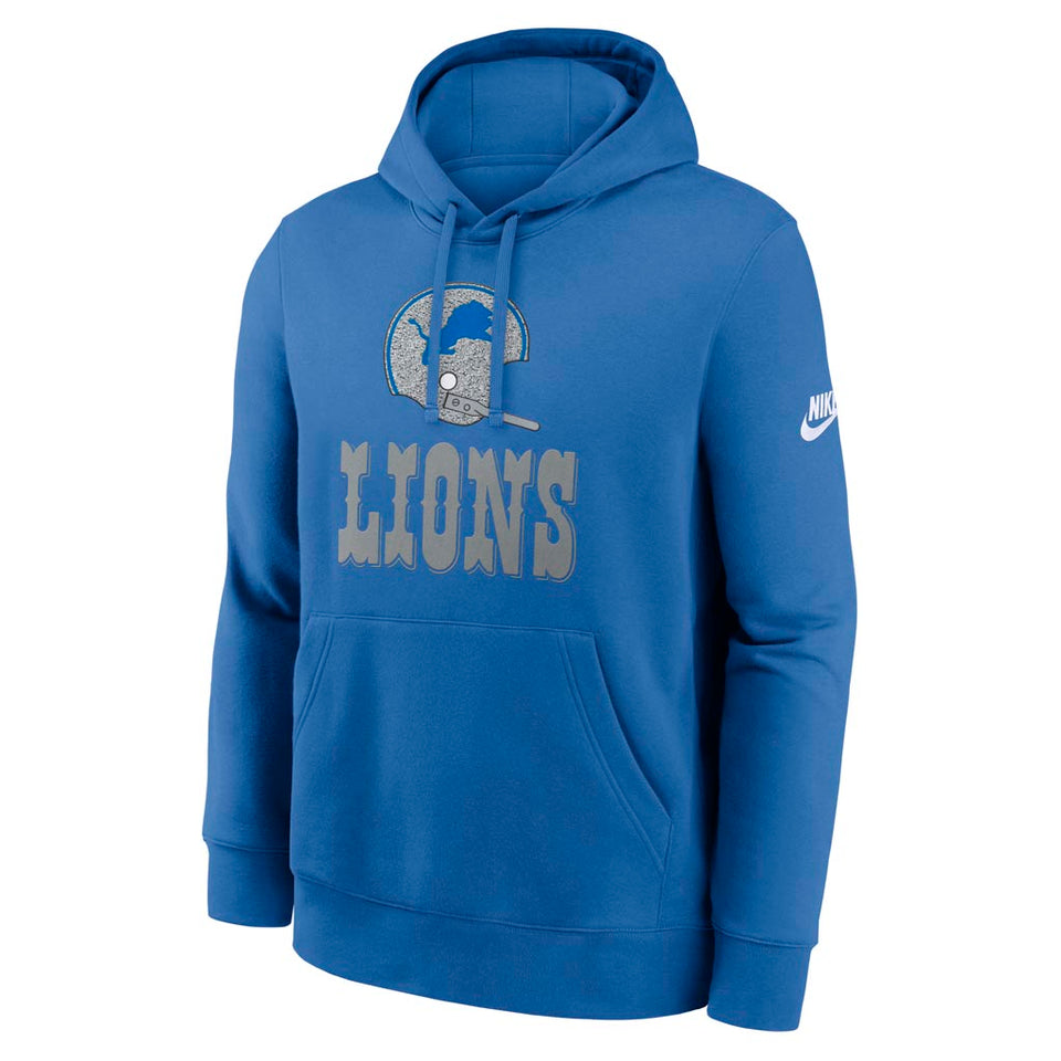 NFL Detroit Lions Nike 2025 Rewind Club Pullover Hoodie - Blue