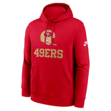 NFL San Francisco 49ers Nike 2025 Rewind Club Pullover Hoodie - Red