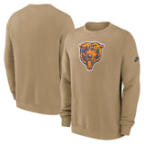 NFL Chicago Bears Nike 2025 Rewind Club Pullover Crew Sweatshirt - Brown