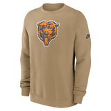 NFL Chicago Bears Nike 2025 Rewind Club Pullover Crew Sweatshirt - Brown