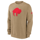 NFL Buffalo Bills Nike 2025 Rewind Club Pullover Crew Sweatshirt - Brown