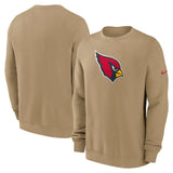 NFL Arizona Cardinals Nike 2025 Rewind Club Pullover Crew Sweatshirt - Brown