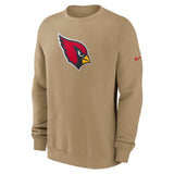 NFL Arizona Cardinals Nike 2025 Rewind Club Pullover Crew Sweatshirt - Brown
