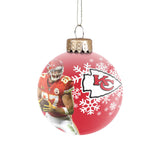 NFL Kansas City Chiefs FOCO Glass Ball Ornament