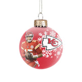 NFL Kansas City Chiefs FOCO Glass Ball Ornament