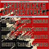 Custom Red Black-Cream Abstract Fragment Art Splash Sports Sublimation Soccer Uniform Jersey