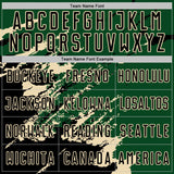Custom Green Black-Cream Abstract Fragment Art Splash Sports Sublimation Soccer Uniform Jersey