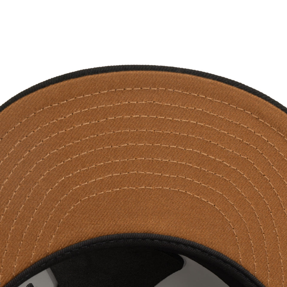 MLB New York Yankees New Era Brown Under Visor 59FIFTY Fitted Hat - Black