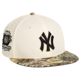 MLB New York Yankees New Era Real Tree Two-Tone 59FIFTY Fitted Hat- Cream
