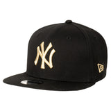 MLB New York Yankees Youth New Era Black & Gold 9FIFTY Snapback Hat - Black