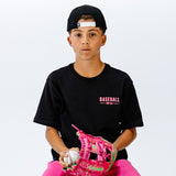 Authentic Youth Tee - Black/Pink