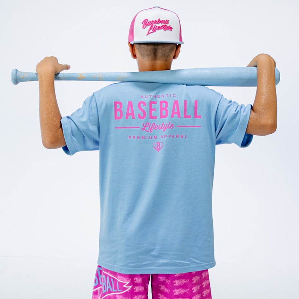 Authentic Youth Tee - Cotton Candy Blue