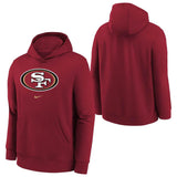 NFL San Francisco 49ers Youth Nike Club Pullover Hoodie - Red
